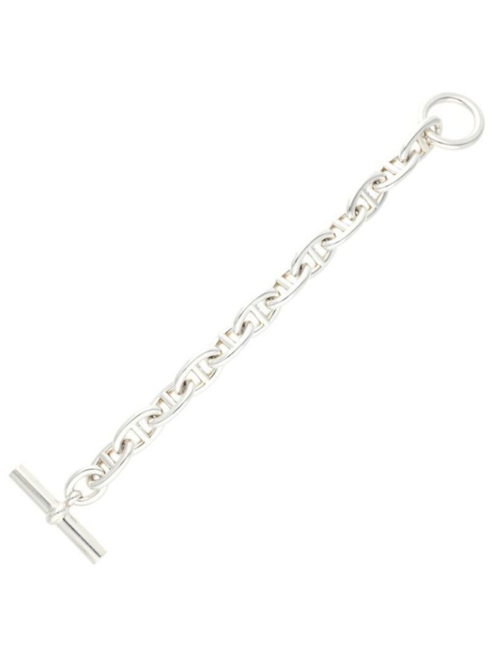 Hermes Chaine D'ancre TGM Silver Bracelet